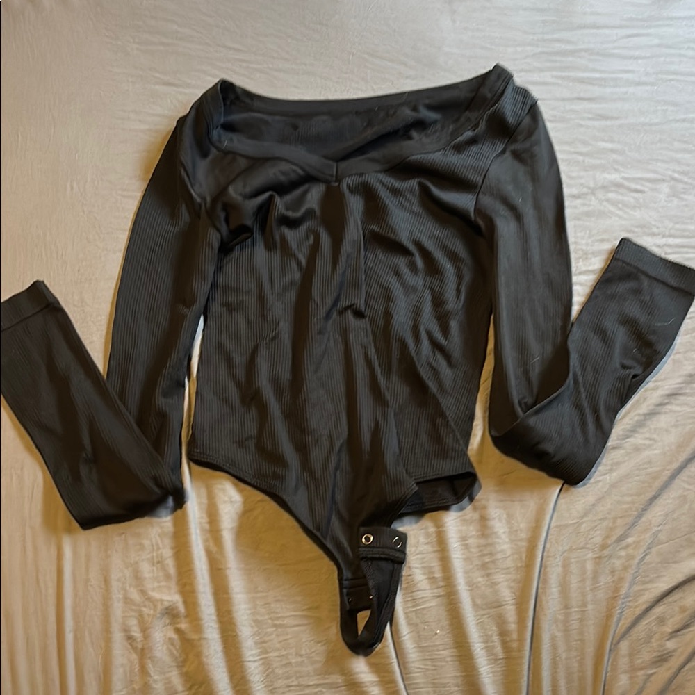 Black Long Sleeve Bodysuit